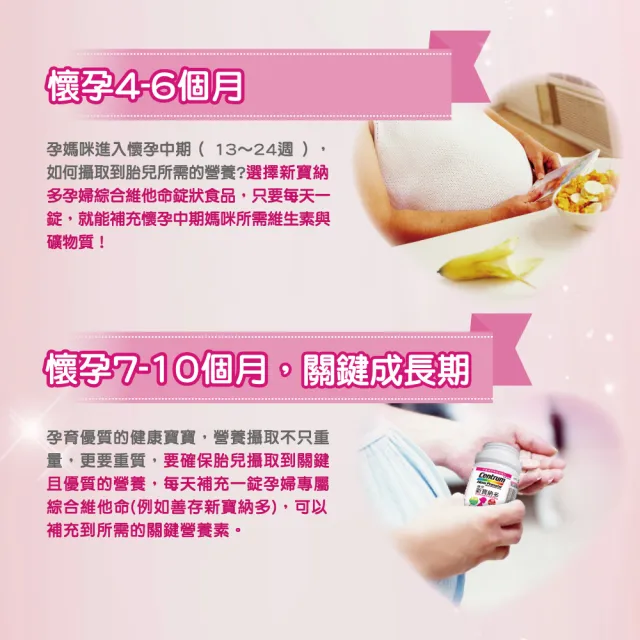 【CENTRUM 善存】新寶納多孕婦綜合維他命(230錠/組-孕產婦及哺乳期婦女 12種維生素 9種礦物質)