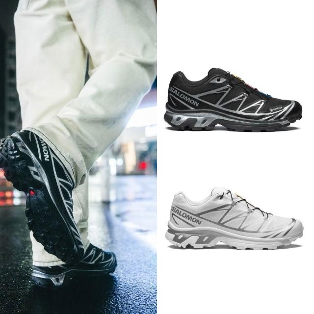 【salomon】XT-6 GORE-TEX 中性 防水運動鞋 黑銀/白銀