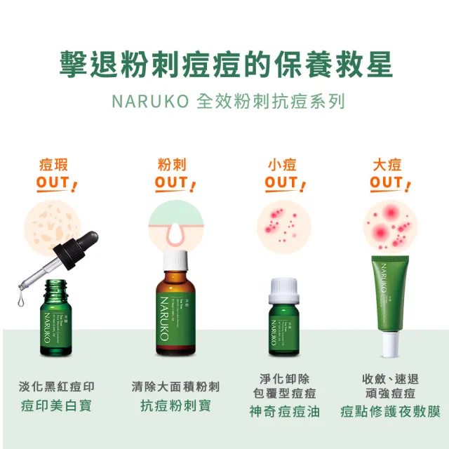 【NARUKO 牛爾】★買1送1★茶樹痘點修護夜敷膜25g x2入(抗痘/擊退紅腫痘)
