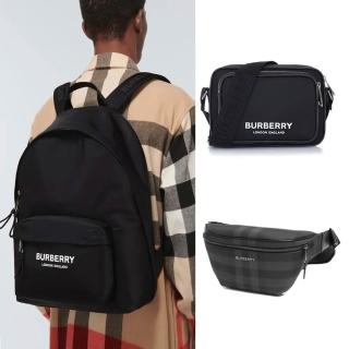 【BURBERRY 巴寶莉】格紋斜背包/腰包/尼龍後背包(多款選)