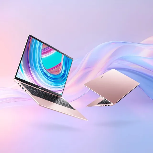 【Acer】筆電包/滑鼠組★14吋R5輕薄效能-珠光櫻粉(Swift Lite/SFL14-41P-R8BH/R5-7430U/16G/512G/W11)