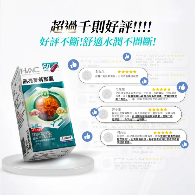 【永信藥品】晶亮葉黃膠囊3瓶組(360粒/百位醫師推薦/國家運動科學中心指定使用/玻尿酸鈉 /液態膠囊)
