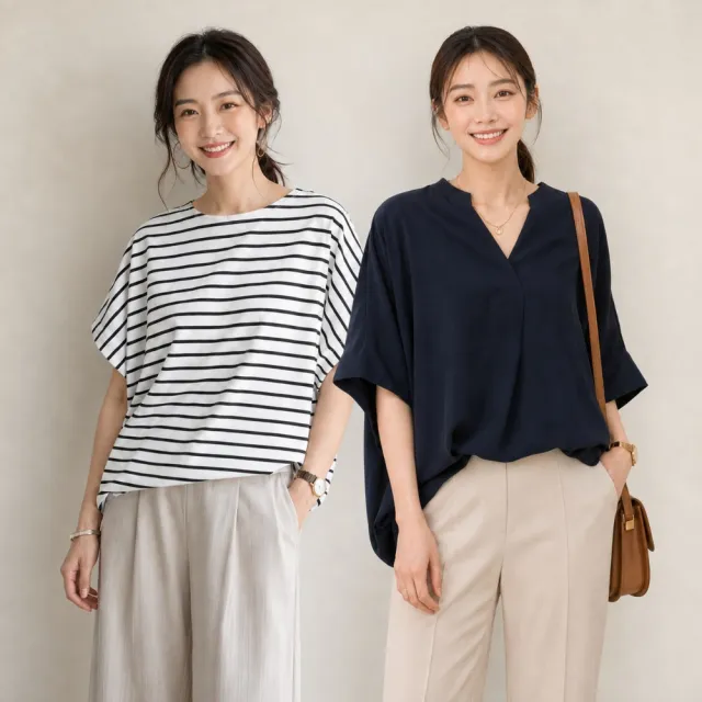 【Amore】買一送一 日系寬鬆多款百搭上衣(6款)
