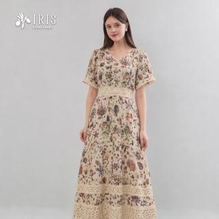 【IRIS 艾莉詩】古典花園印花洋裝(62644)