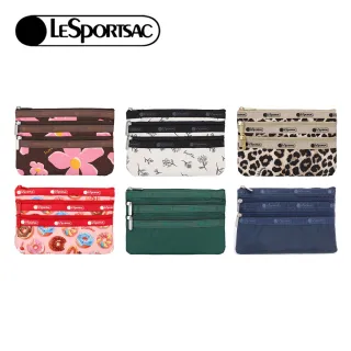 【Lesportsac】2026秋季新品 3-Zip Cosmetic 三層拉鍊化妝包(7158)