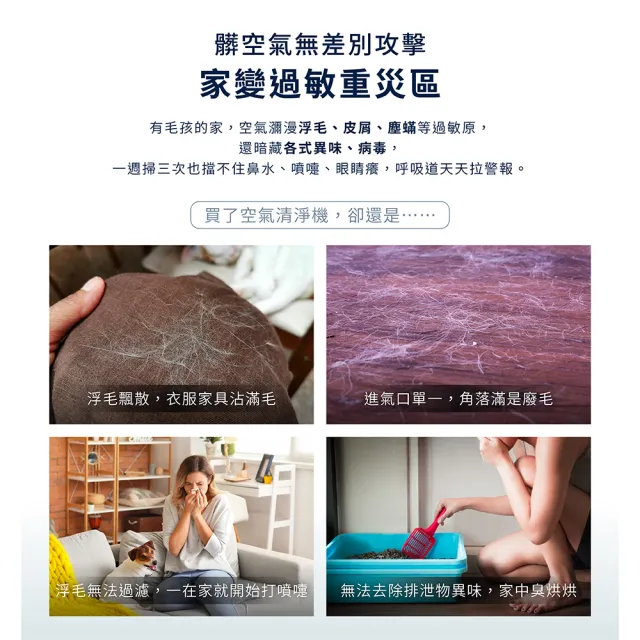 【Electrolux 伊萊克斯】雙11限定 極適家居500 UV抗敏空氣清淨機-專為寵物家庭打造(EP53-45SWA 象牙白)