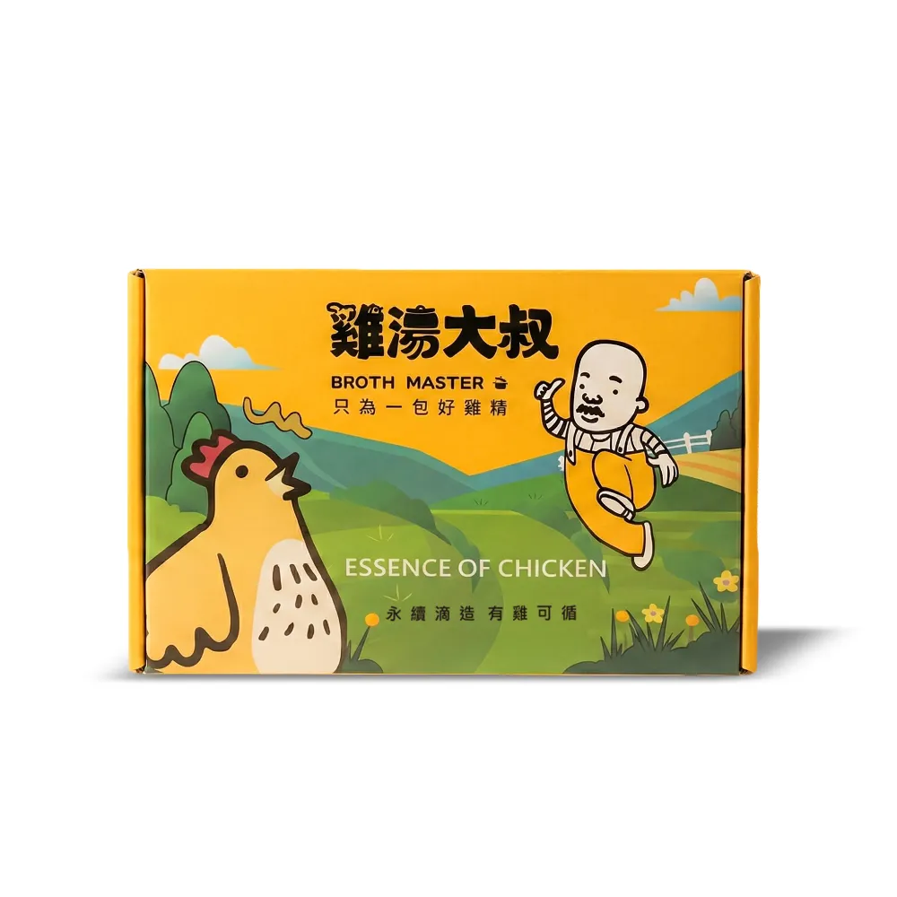 【BROTH MASTER 雞湯大叔】快樂雞滴雞精禮盒(6入/盒) 常溫 (紅羽母雞滴煉精華 純粹無添加)