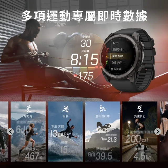 【GARMIN】Fenix 9 Pro AMOLED 全方位戶外進階GPS智慧腕錶 47mm