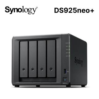 【Synology 群暉科技】搭4TBx2★DS925neo+ 4bay 網路儲存伺服器+(HAT3300-4T)