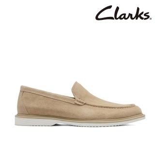 【Clarks】男鞋 -Norman Step真皮便鞋 樂福鞋(米色麂皮)(CLM33878C)