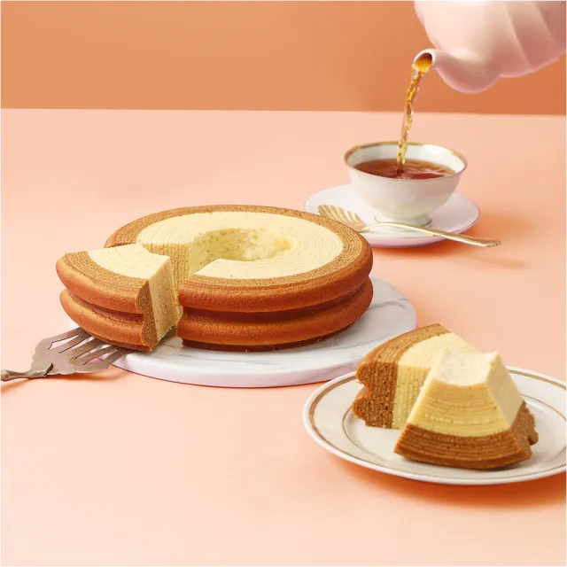 【金格食品】森之圓舞曲年輪蛋糕禮盒(伴手禮/法式點心)