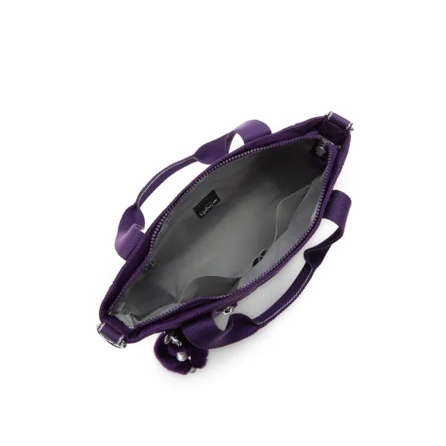 【KIPLING】深紫色手提斜背兩用側肩包-JAYLA S