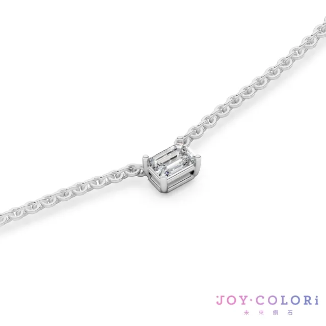 【JOY COLORi 未來鑽石】PT950鉑金 15分祖母綠鑽石項鍊(培育鑽石 映光 NS8043EALG)