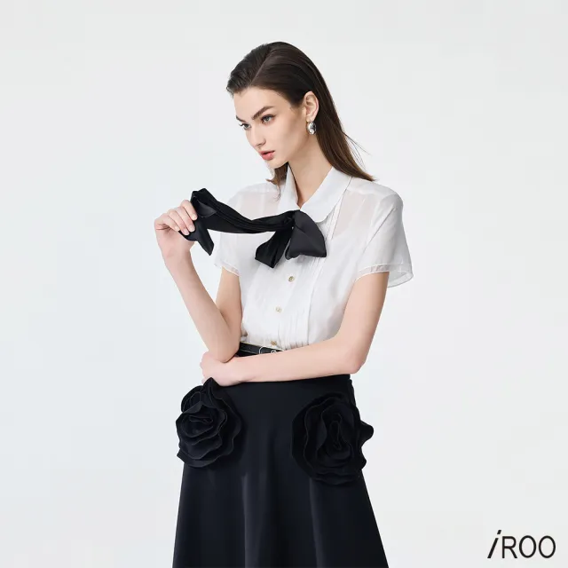 【iROO】絲棉活動領巾綁帶單品