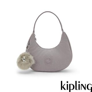【KIPLING】（網路獨家款）霧灰彎月包-ABIGAYLE