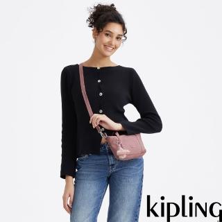 【KIPLING】（網路獨家款）柔霧粉迷你側肩隨身包-ART COMPACT