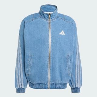 【adidas 愛迪達】Sta Dnm Jkt 男 立領外套 丹寧外套 休閒穿搭 藍(KV8347)