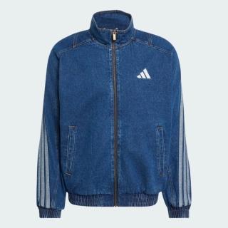 【adidas 愛迪達】Sta Dnm Jkt 男 立領外套 丹寧外套 休閒穿搭 深藍(KV8345)