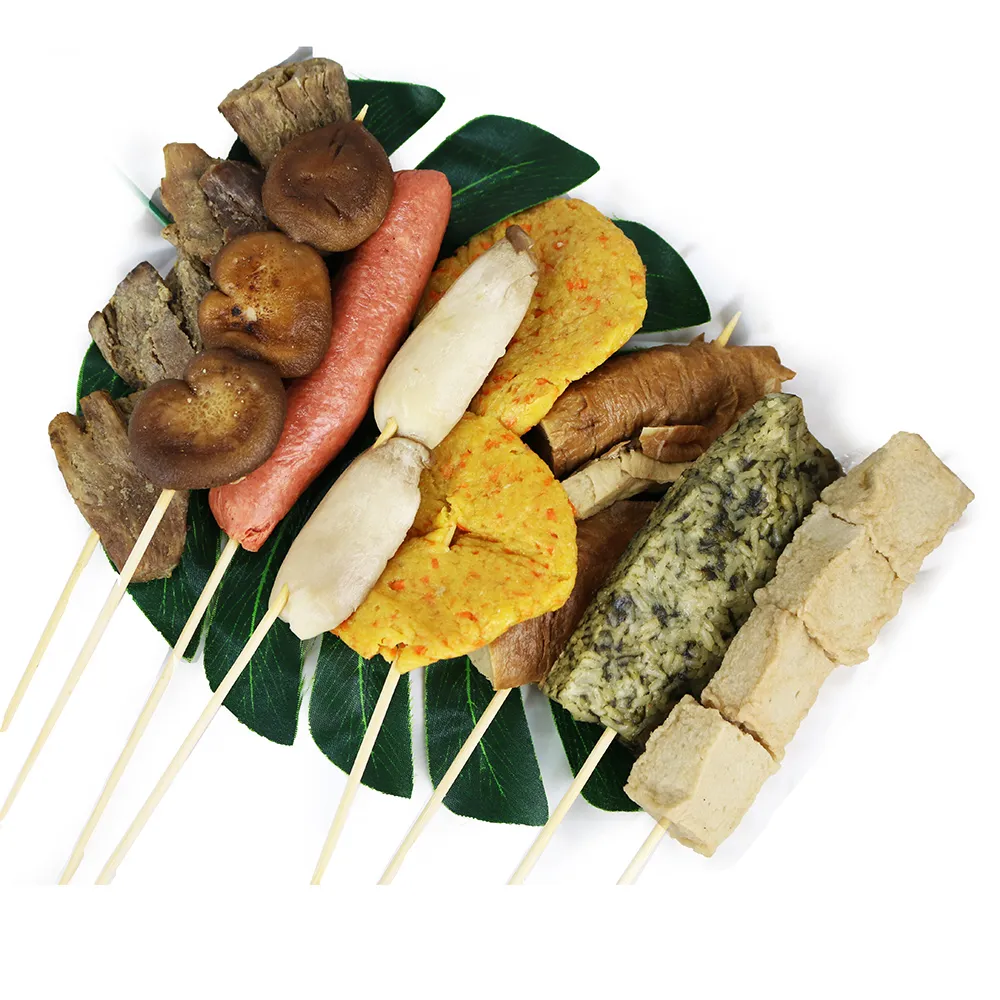【高興宴】素食澎派豐富燒烤肉串串組合1-2人份(共8件)
