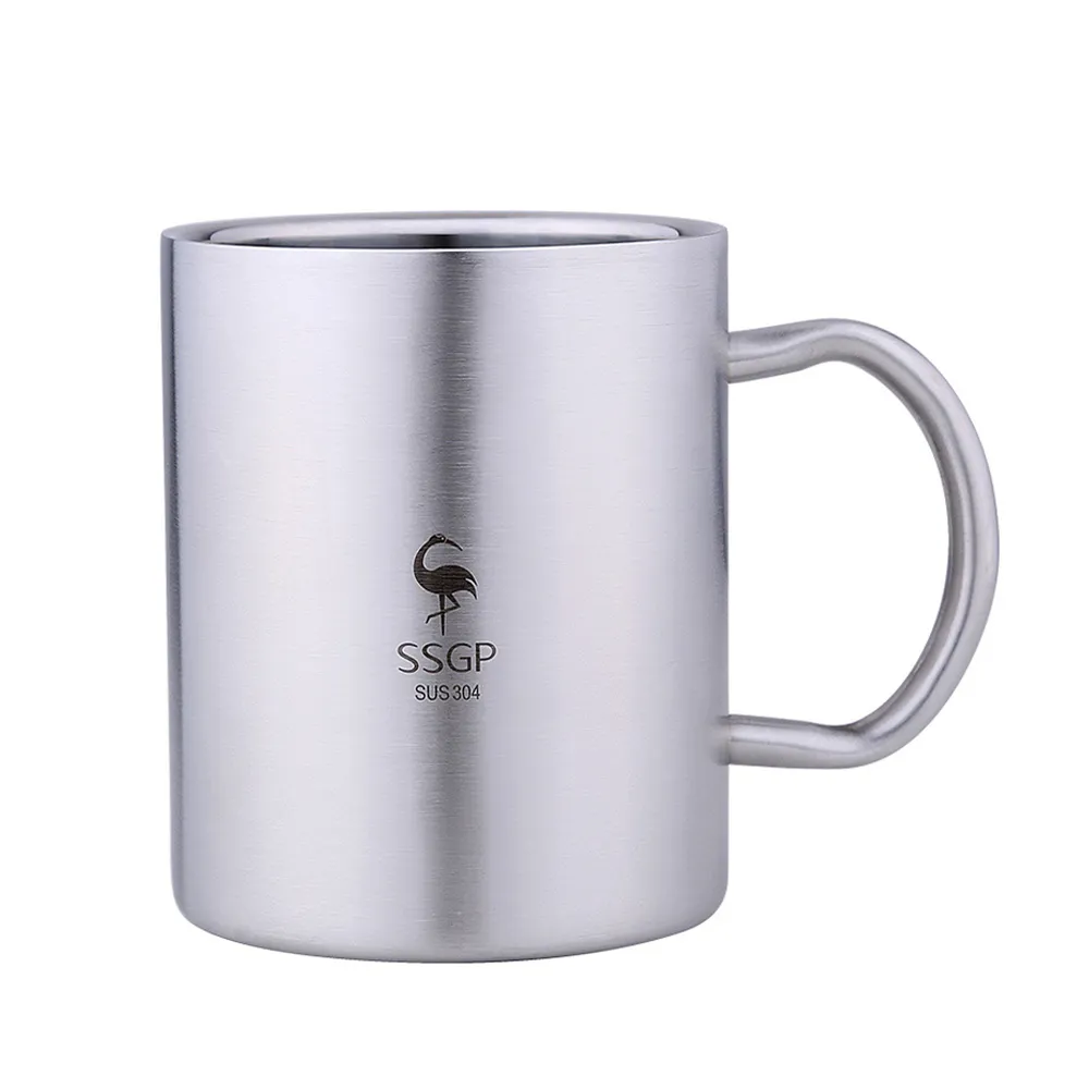 【CS22】304不鏽鋼隔熱附蓋隨手杯(286ml鋼杯)