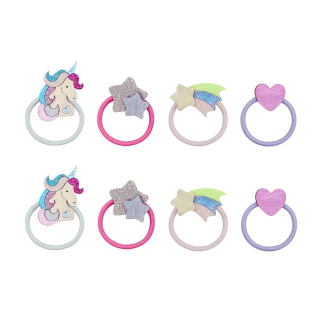 【Mimi&Lula】AW26_獨角樂園-閃耀獨角獸迷你髮束8入(髮束)