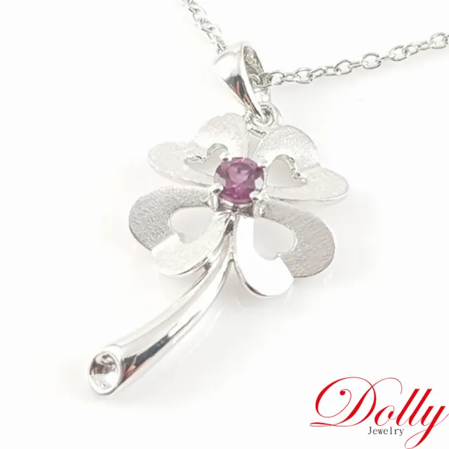 【DOLLY】買一送一 緬甸 紅寶石白K金色鑽石戒指-005 高級訂製珠寶 奢華質感 浪漫送禮