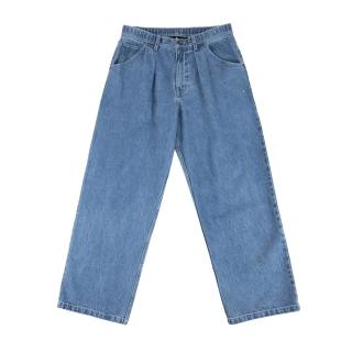 【CONVERSE】WOVEN 女款 藍色 舒適 休閒 穿搭 丹寧 牛仔 長褲 UCK065-UHA