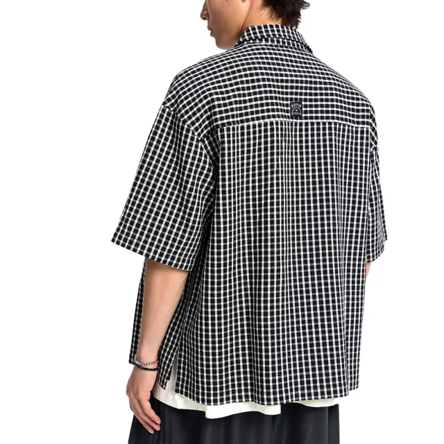 【adidas 愛迪達】OG SHIRT 男款 黑色 舒適 休閒 三葉草 襯衫 短袖 LD3862