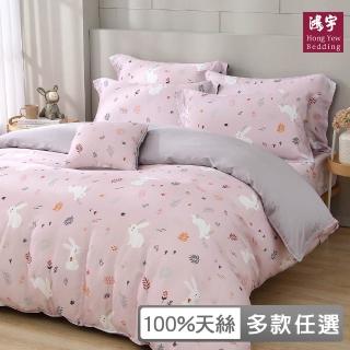 【HongYew 鴻宇】60支100%天絲 兩用被套-多款任選(雙人)