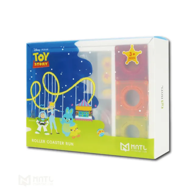 【MNTL】磁力片 玩具總動員｜球道探險系列_雲霄飛車60pcs｜迪士尼正版授權