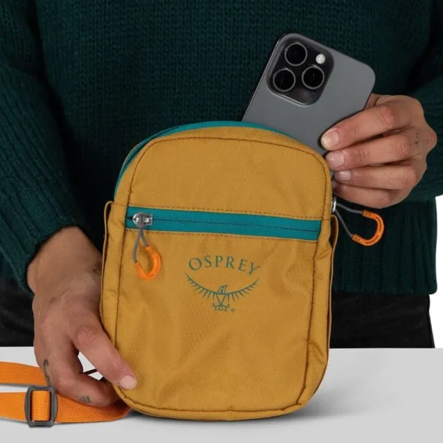 【Osprey】雙11 Daylite Small Crossbody 側背包 聲波灰/拿鐵棕(單肩包 隨身包 斜背包)