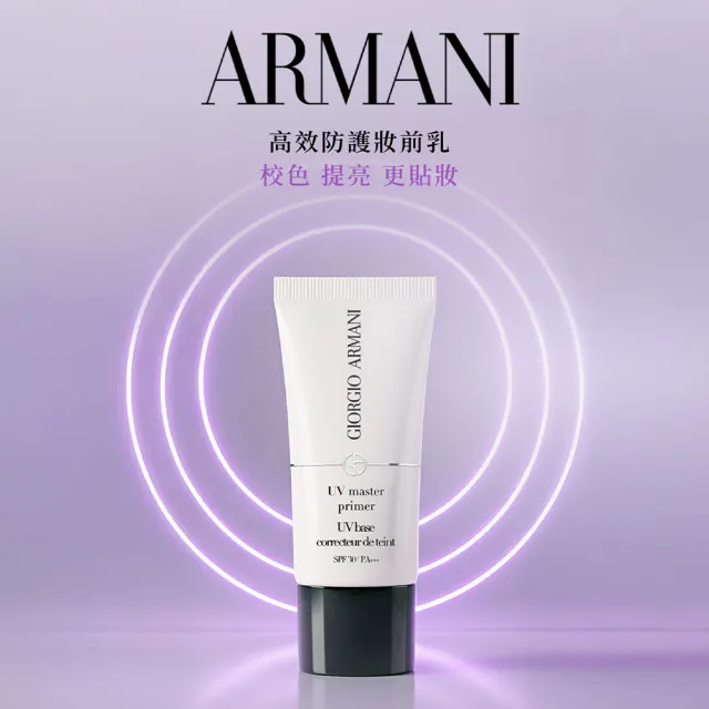【ARMANI 亞曼尼】官方直營 高訂持妝粉底組(水慕斯粉底+防護妝前乳)
