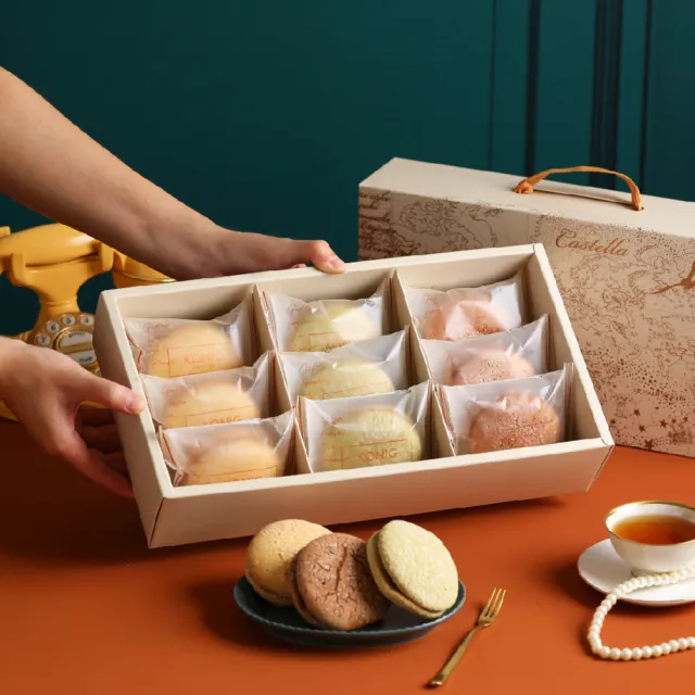 【金格食品】法式洋果子蛋糕禮盒12盒組(箱購/伴手禮)