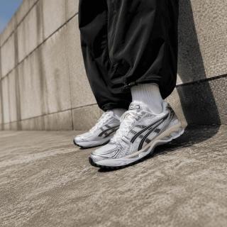 【asics 亞瑟士】GEL-Kayano 14 男女 休閒鞋 復古 流行 灰 黑(1203A537-110)