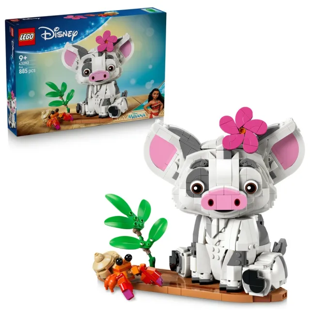【LEGO 樂高】迪士尼公主系列 43292 噗噗(動物玩具 海洋奇緣 禮物 玩具)