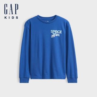 【GAP】兒童GAP × Space Jam怪物奇兵圖案T恤-藍色(915042)