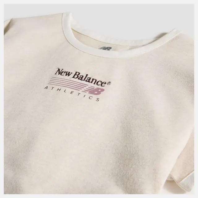 【NEW BALANCE】短袖上衣 女 短版 美規 米杏 WT62O4MBLIT