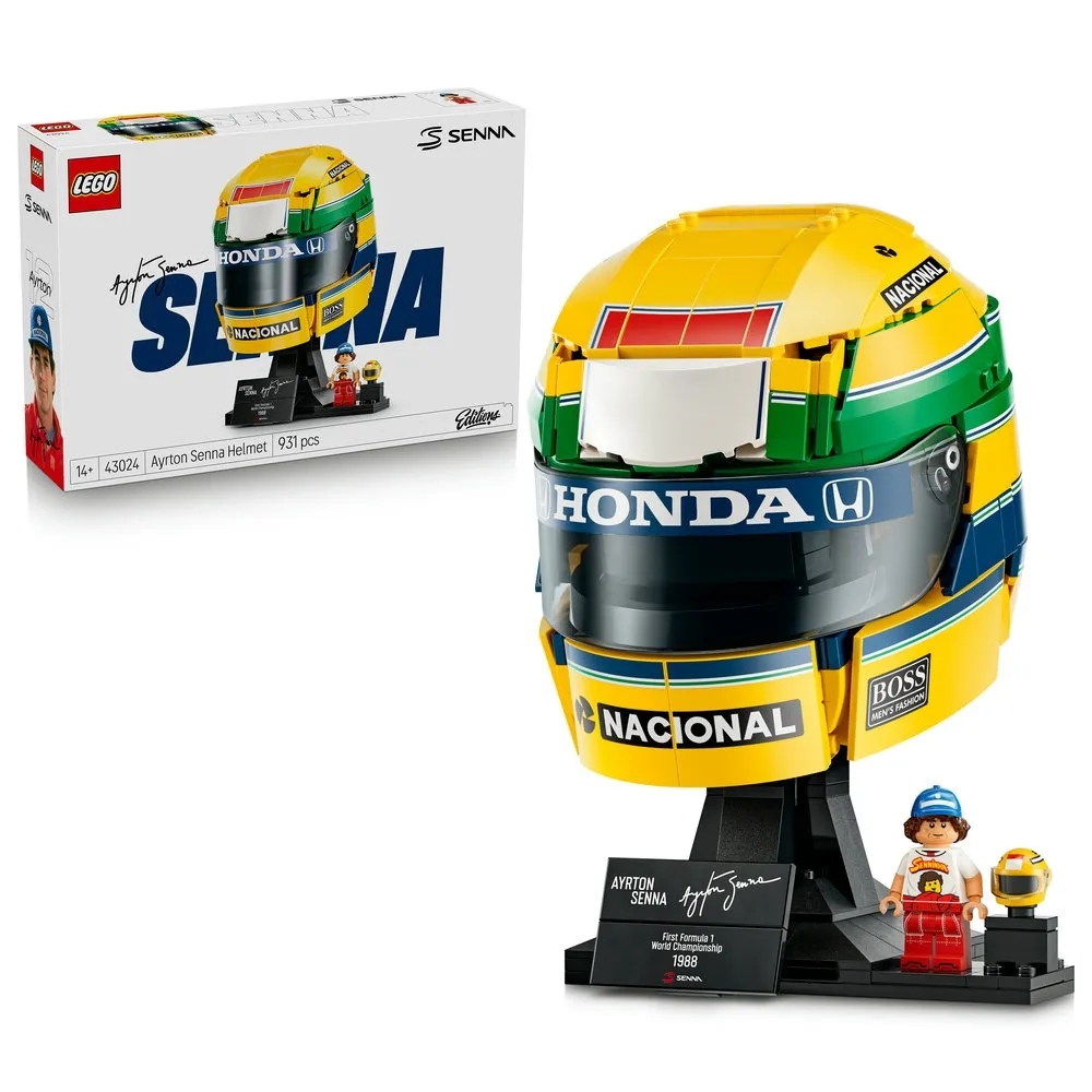 【LEGO 樂高】Editions 43024 Ayrton Senna 頭盔(冼拿 賽車 禮物 玩具)