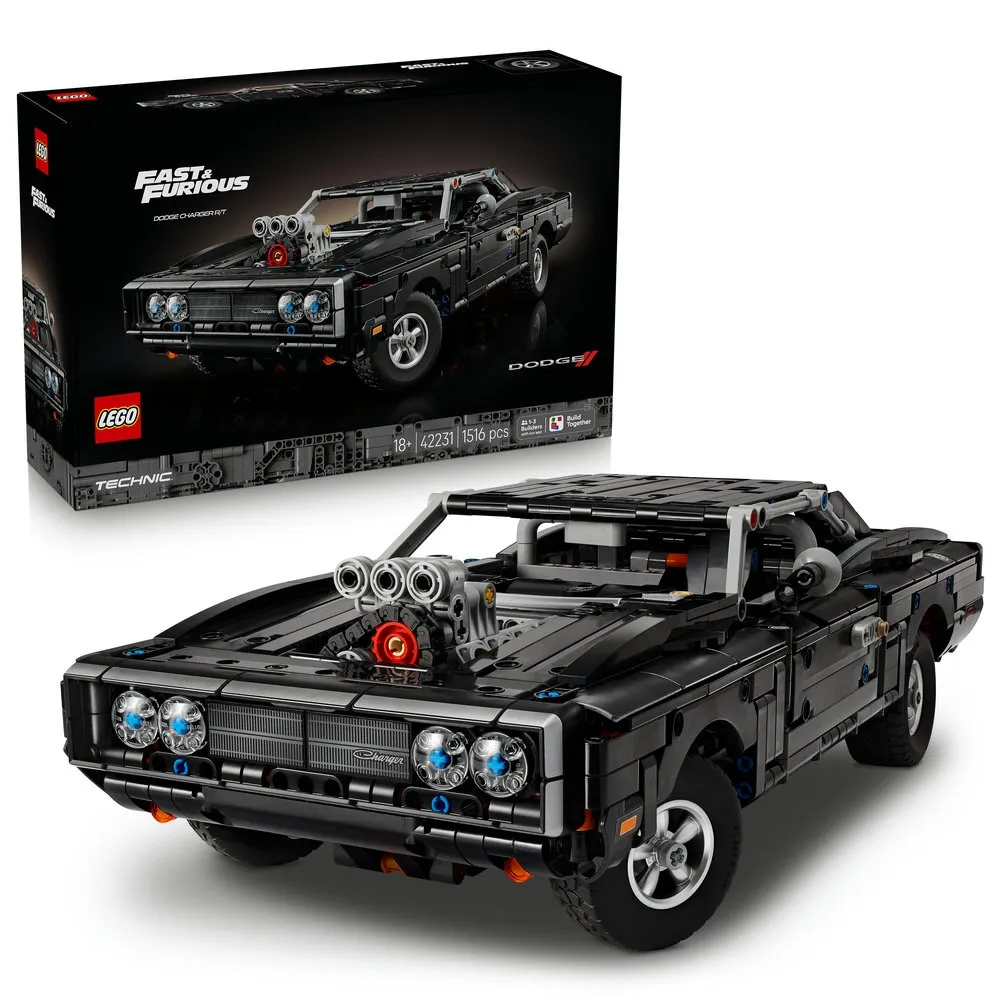 【LEGO 樂高】科技系列 42231 Fast and Furious Dodge Charger R/T 汽車(玩命關頭 賽車模型 禮物 玩具)
