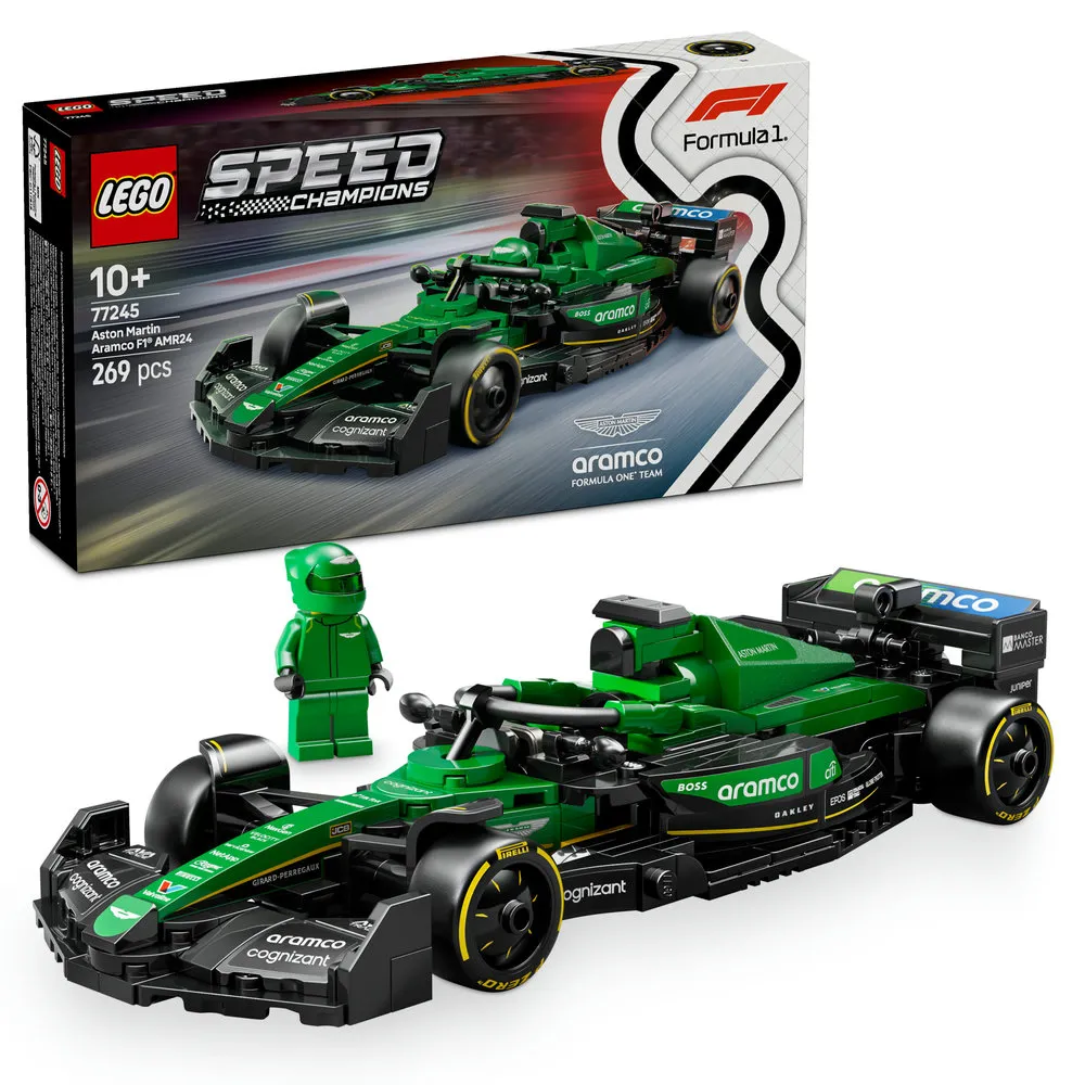 【LEGO 樂高】極速賽車系列 77245 Aston Martin Aramco F1AMR24 賽車(一級方程式 奧斯頓馬丁 跑車模型)