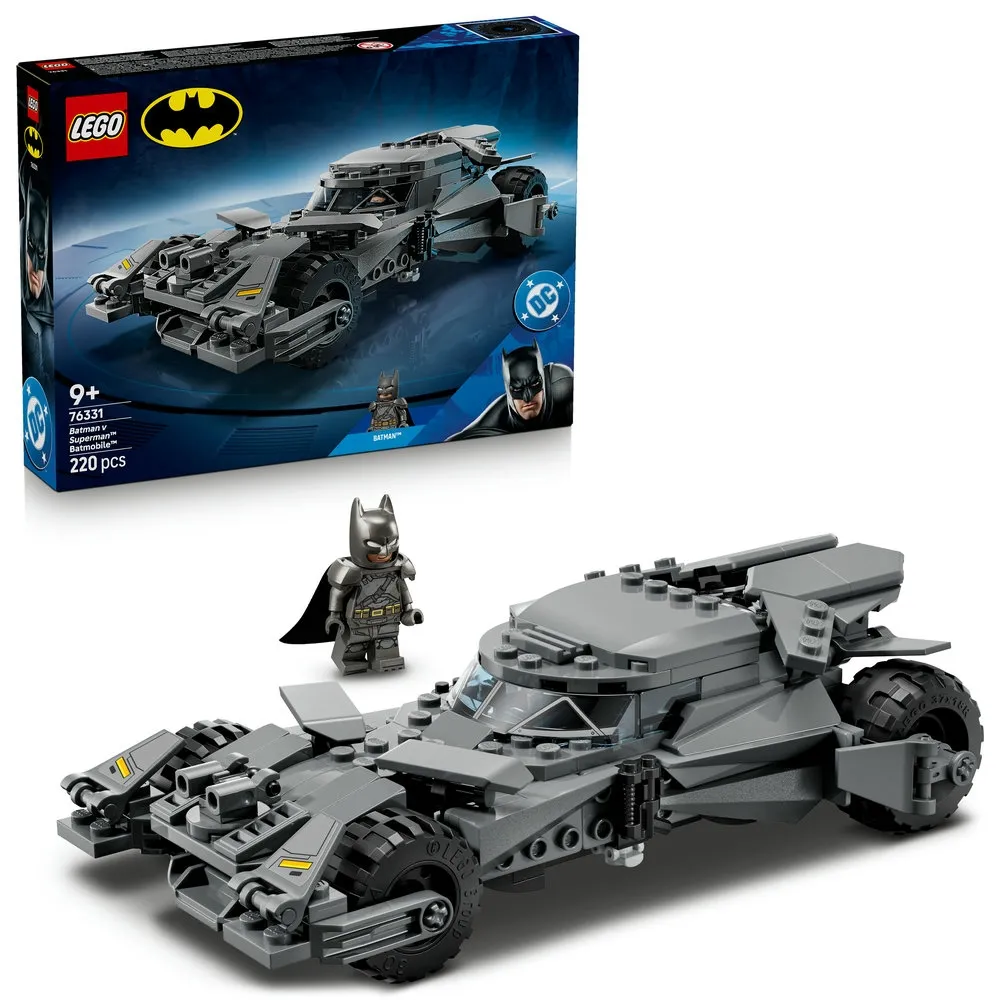【LEGO 樂高】DC超級英雄系列 76331 《蝙蝠俠對超人》蝙蝠車 (超級英雄玩具 玩具車 玩具 積木)