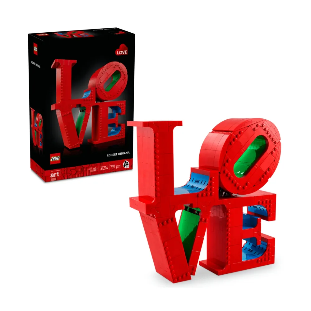 【LEGO 樂高】Art 31214 LOVE(居家擺設 節慶禮物 普普藝術雕塑 羅伯特印第安納 玩具 禮物)
