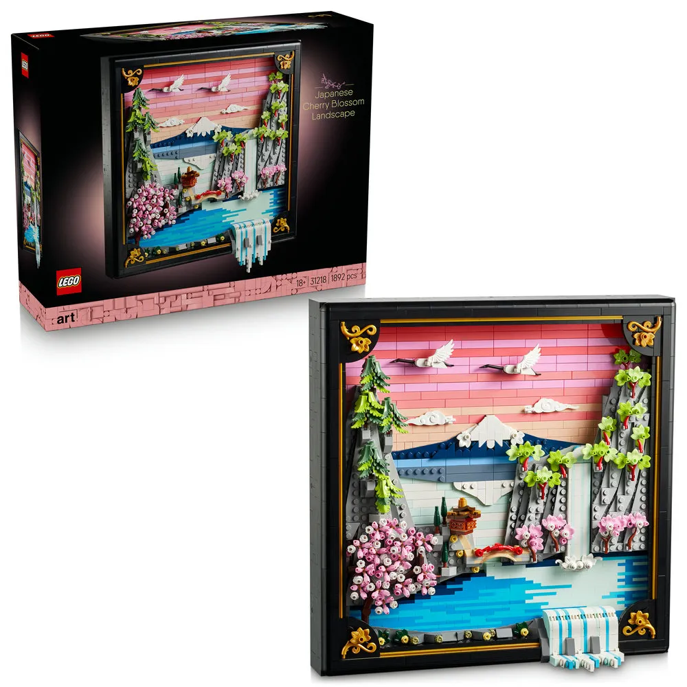 【LEGO 樂高】Art 31218 日本櫻花美景(日本壁飾 居家擺設 積木 玩具)