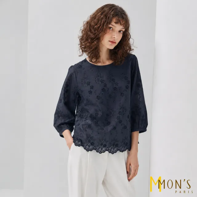 【MON’S】漫野繁花刺繡上衣(直)
