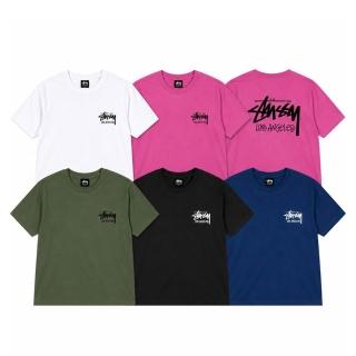 【STUSSY】Stock Los Angeles Tee 白/黑/海軍藍/軍綠/莓粉 短袖 3903998