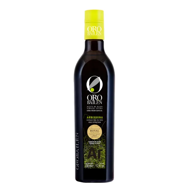 【Oro Bailen 皇嘉】(分次配)皇家級Arbequina特級冷壓初榨橄欖油500mlx1入(生飲首選/低油酸/多國大獎)