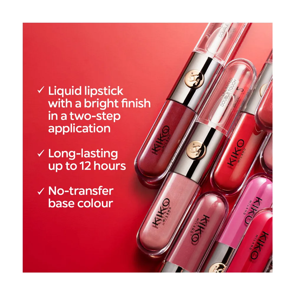 【KIKO MILANO】恆彩雙頭唇釉#103玫瑰木 6ml (唇釉/唇膏/唇彩/唇蜜/潤唇膏/護唇膏)