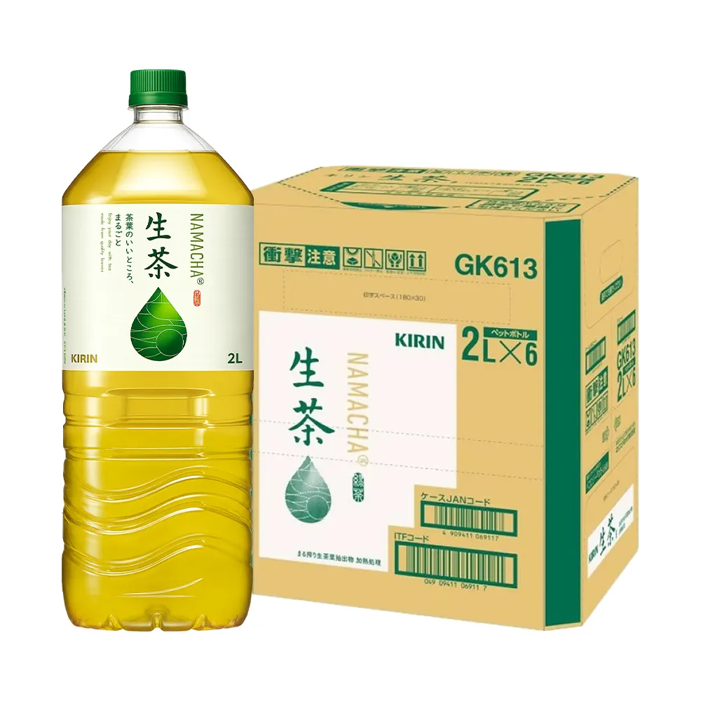 【KIRIN 麒麟】大罐生茶2000mlx6入 (日本原裝進口)
