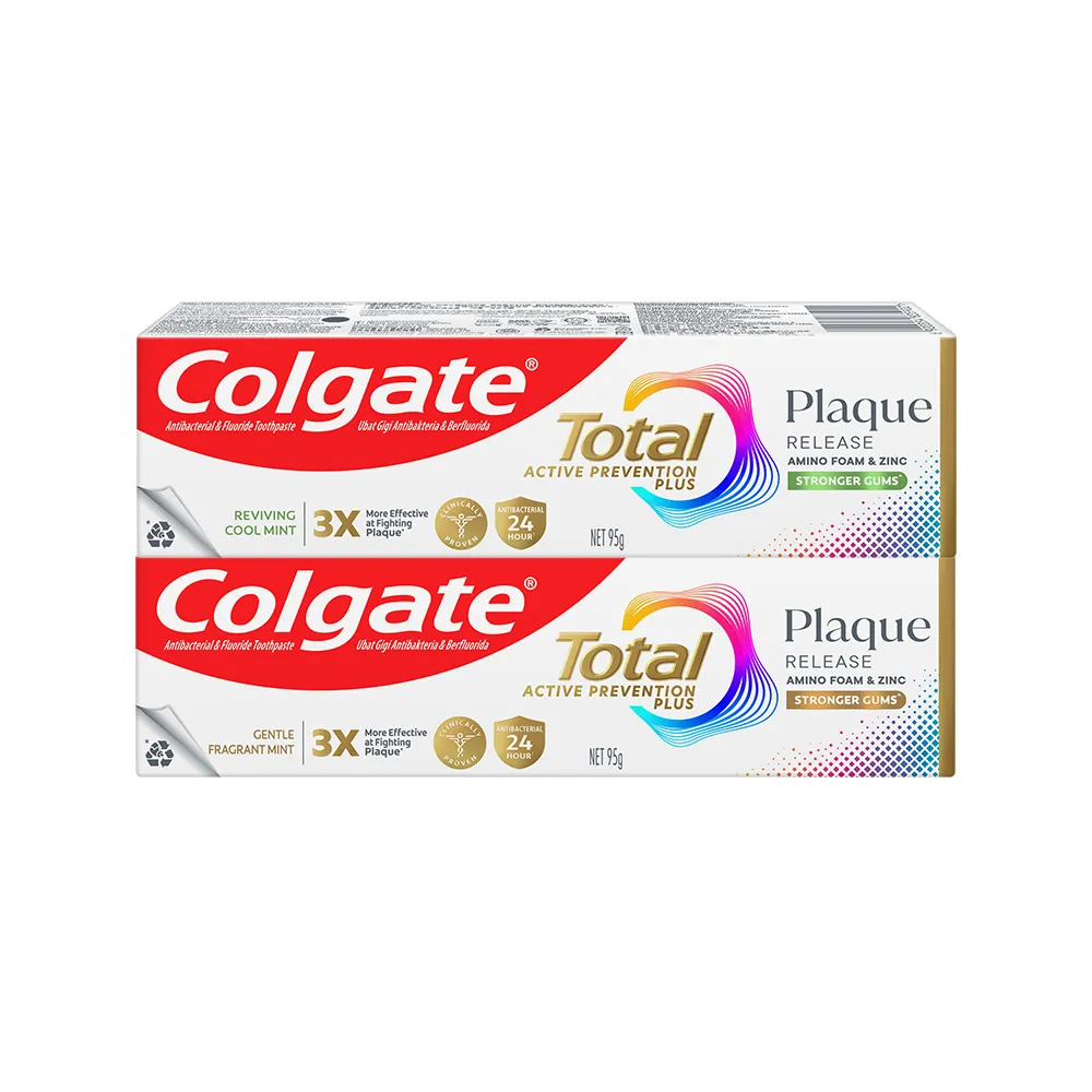 【Colgate 高露潔】全效抗牙菌斑牙膏95g(清恬薄荷/舒心沁涼)