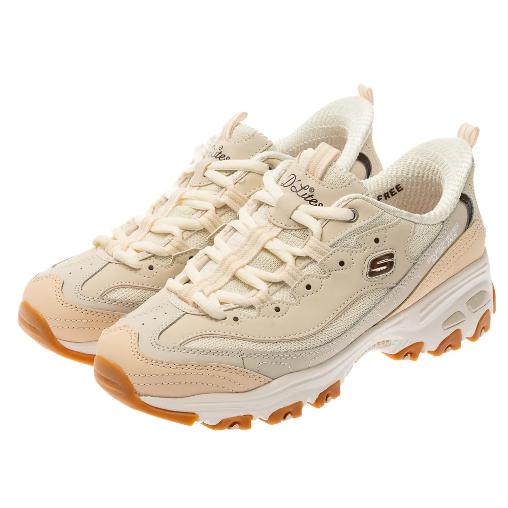 【SKECHERS】舒華 代言款 女鞋 休閒系列 休閒鞋 瞬穿舒適科技 D LITES(150537NTTP)